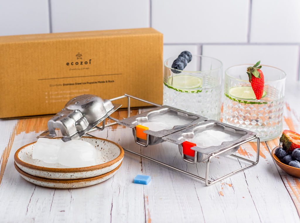 Stainless Steel Popsicle Molds, 3 Cat Shaped Molds with Steel Sticks