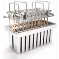 Inland Loom Stainless Steel Popsicle Molds with Sticks, Reusable, Bamboo, 50 Count, 20 Square