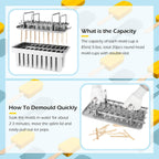 Inland Loom Stainless Steel Popsicle Molds with Sticks, Reusable, Bamboo, 50 Count, 20 Square