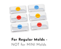 Lids for Square Popsicle Molds with Steel and Bamboo Sticks