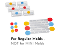 6 Reusable Steel Sticks + 6 Lids + 12 Silicone Seals - for Inland Loom Square Popsicle Molds