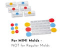 6 Reusable Steel Sticks + 6 Lids + 12 Silicone Seals - for Inland Loom Square MINI Popsicle Molds