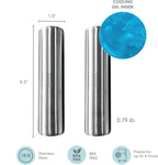 Stainless Steel Ice Packs For Lunch Bags and Coolers, 2 Pack Cylinder Shape