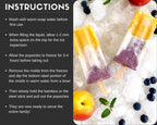 Inland Loom Stainless Steel Ice Pop Molds, Square Shape with Reusable Bamboo Sticks