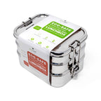 Inland Loom Stainless Steel Bento Lunch Box for Kids and Adults, 3 Compartment, 3 Tier Leak Proof, 75 oz