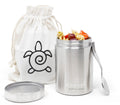 Inland Loom Stainless Steel Thermos Food Jar, Insulated Container with Spork and Lunch Bag, 12 oz