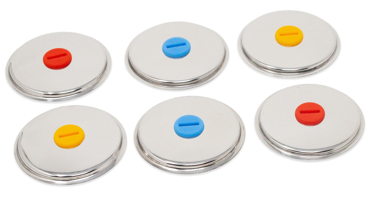 Lids for Round Popsicle Molds with Steel Sticks