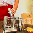 Inland Loom Stainless Steel Popsicle Molds with Sticks, Round & Reusable, Bamboo, Ice Cream Bars