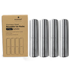 Stainless Steel Ice Packs For Lunch Bags and Coolers, 4 Pack Cylinder Shape